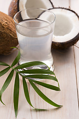 Image showing Coconut and coconut water