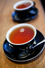 Image showing Two cups of tea