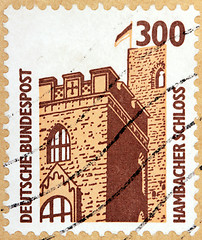 Image showing Hambach Castle Stamp