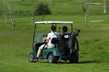 Image showing golf caddy