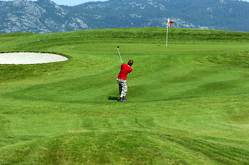 Image showing golf player