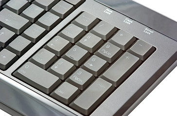 Image showing Black keyboard - number pad