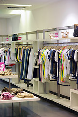 Image showing Clothes in the shop