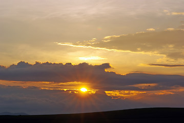 Image showing Sunset sky