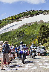 Image showing Police Bikes of  Tour of France