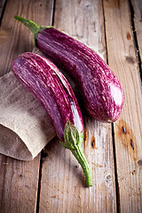 Image showing two fresh eggplants