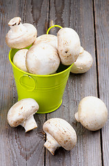 Image showing Raw Champignons