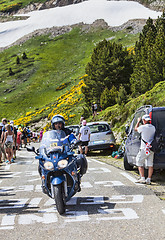 Image showing Police Bike of  Tour of France