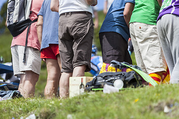 Image showing Spectators of Le Tour de France