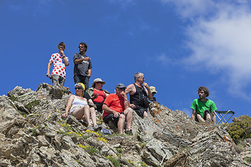 Image showing Fans of Tour de France