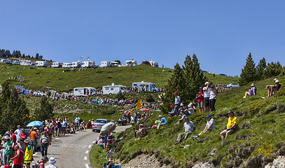 Image showing Fans of Tour de France