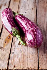 Image showing two fresh eggplants 