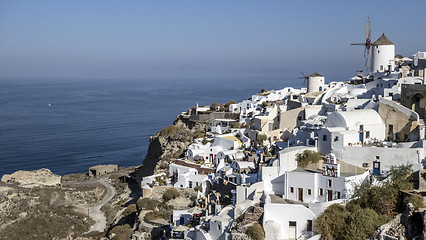 Image showing traditional architecture in Santorini