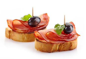 Image showing Spanish food tapas