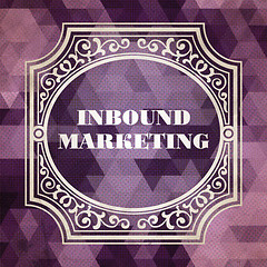 Image showing Inbound Marketing Concept. Purple Vintage design.