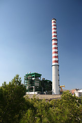 Image showing electric power industry piraeus athens greece 3