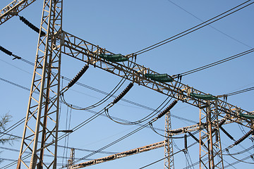 Image showing electric power cables