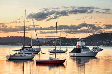 Image showing Yachts at Saratoga NSW Australia