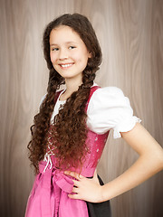 Image showing traditional bavarian girl