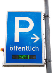 Image showing Parking sign