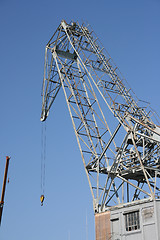 Image showing two dock cranes