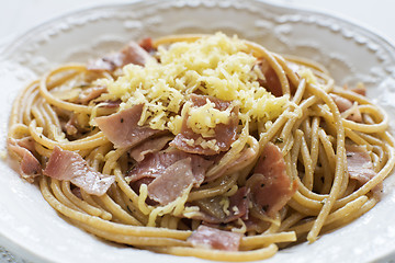 Image showing Prosciutto pasta