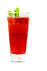 Image showing strawberry cold tea