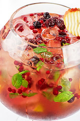 Image showing Berries and fruit cocktail