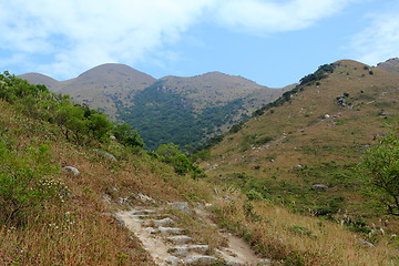 Image showing Stone path in the mountains