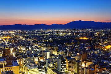 Image showing Kyoto City night in Japan