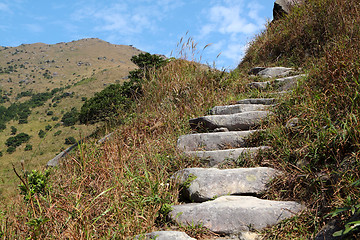 Image showing Stone path in the mountains