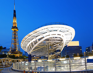 Image showing Nagoya, Japan city skyline with Nagoya Tower. 