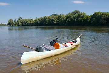 Image showing Canoe on the River