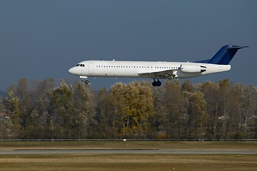 Image showing Plane landing