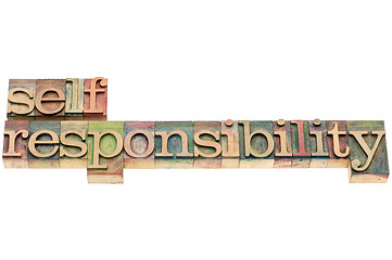 Image showing selfresponsibility word 