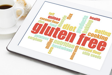 Image showing gluten free cooking word cloud 