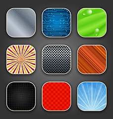 Image showing Backgrounds with texture for the app icons