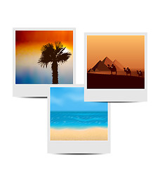 Image showing Photoframes with summertime background