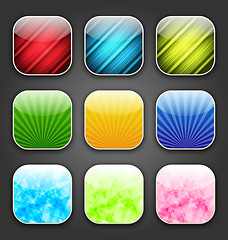 Image showing Abstract backgrounds for the app icons