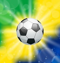 Image showing Background with soccer ball, for Brazil 2014