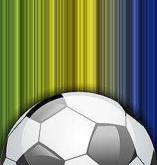 Image showing Background with soccer ball, Brazil 2014 football championship