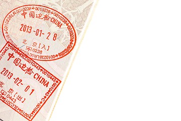 Image showing China Visa