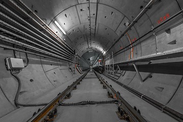 Image showing Underground tunnel for the subway