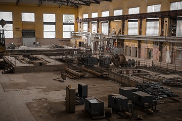 Image showing Electricity distribution hall in metal industry