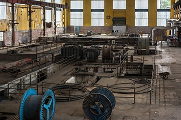 Image showing Electricity distribution hall in metal industry