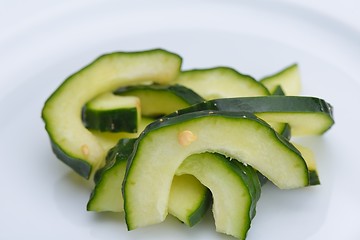 Image showing cucumber closeup