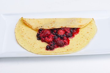 Image showing fruit pancake