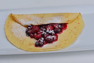 Image showing fruit pancake