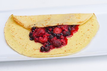 Image showing fruit pancake