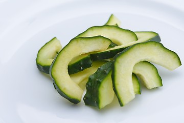 Image showing cucumber closeup